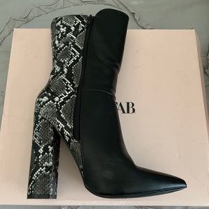 Mixed Print Boots